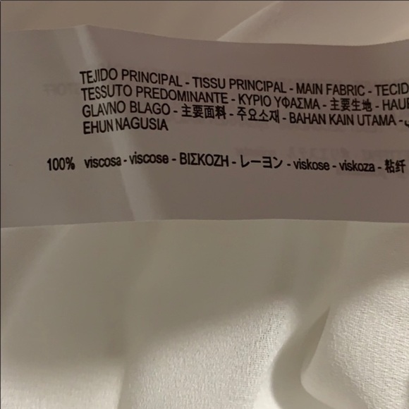 NWT. Zara White Blouse with Sides Pleats. Size M. - Picture 4 of 15